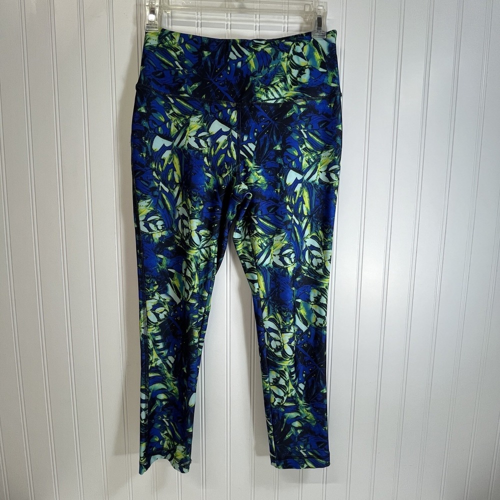 Athletica Vogo Yoga, Pilates, Exercise Pants.Tropical Print . Size Small PUll On